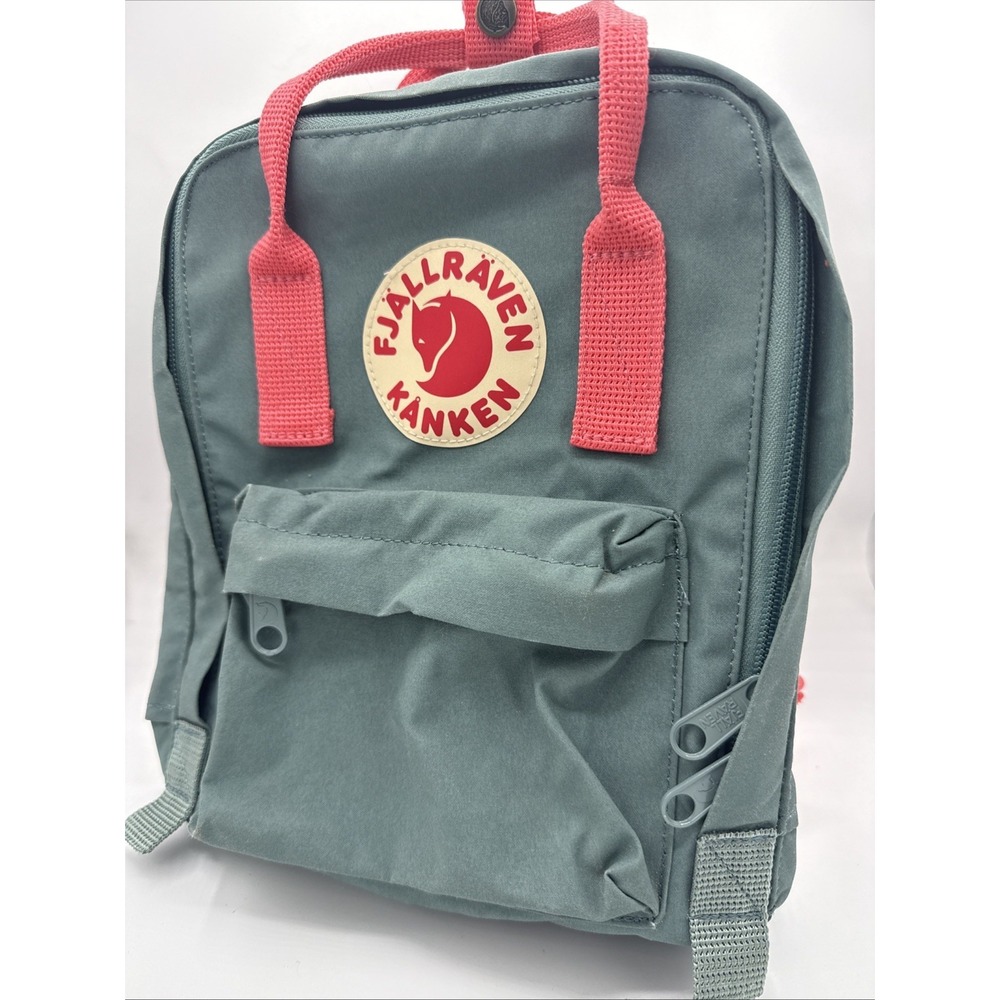 Fjallraven Kanken - Sling Cross Body Handbags, Frost Green/Peach Pink